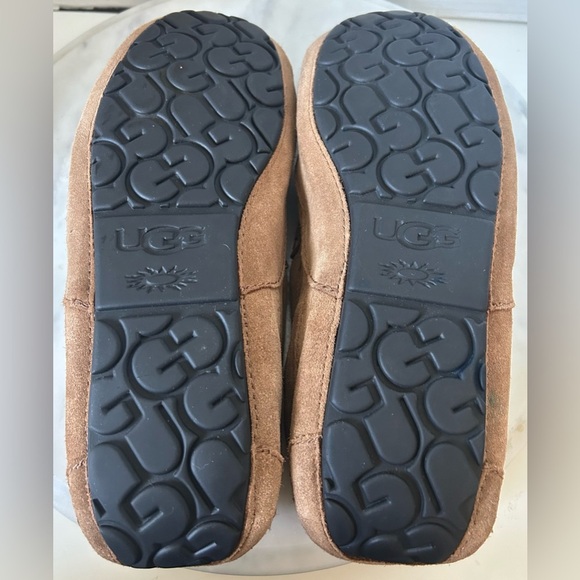 UGG MENS ASCOT SLIPPER CHESTNUT BROWN M9 Moccasin toe, Slip-on, indoor/outdoor - Picture 7 of 7